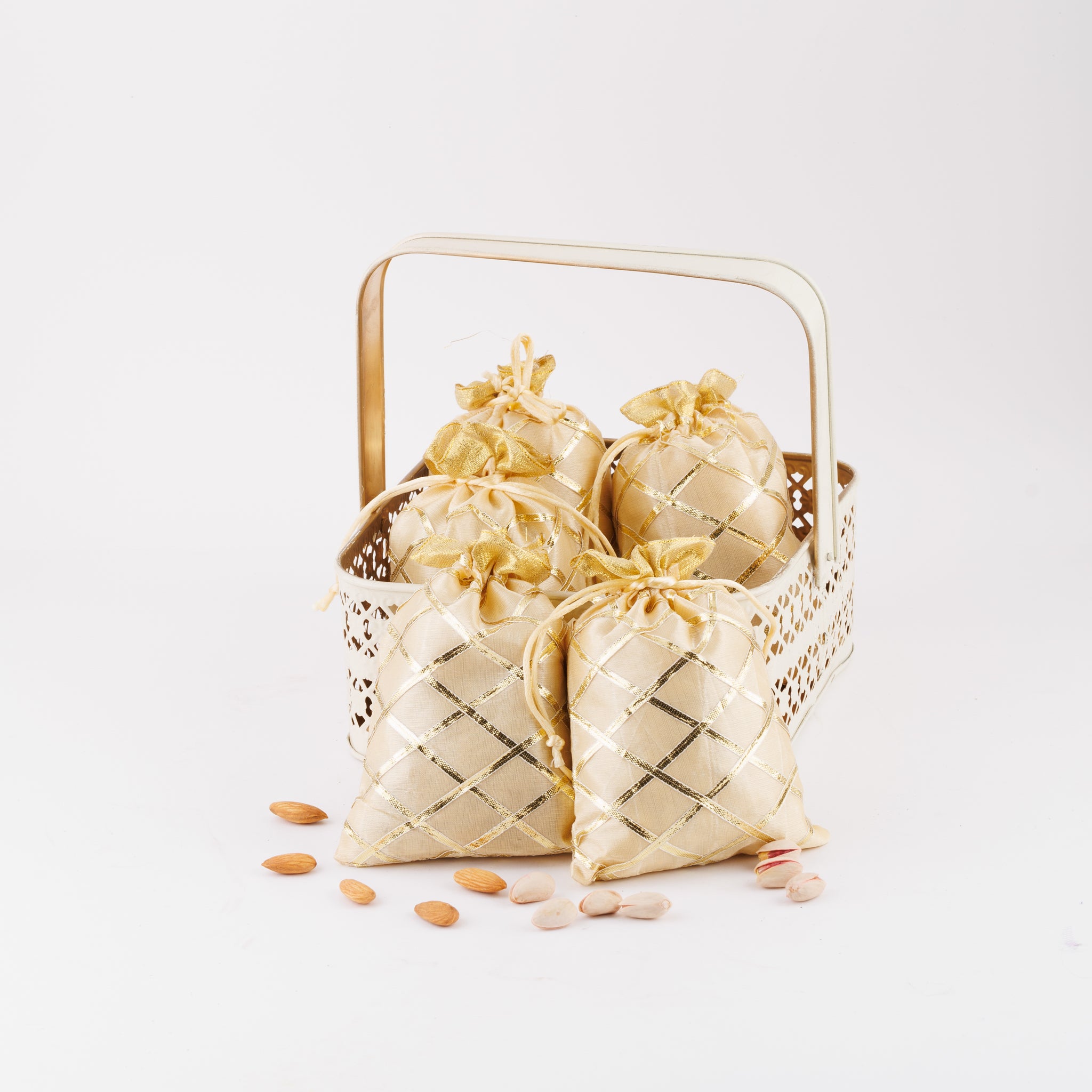 240 Kaju 250gms Jumbo Californian almonds 250gms 1 Hamper with  2 potlis
